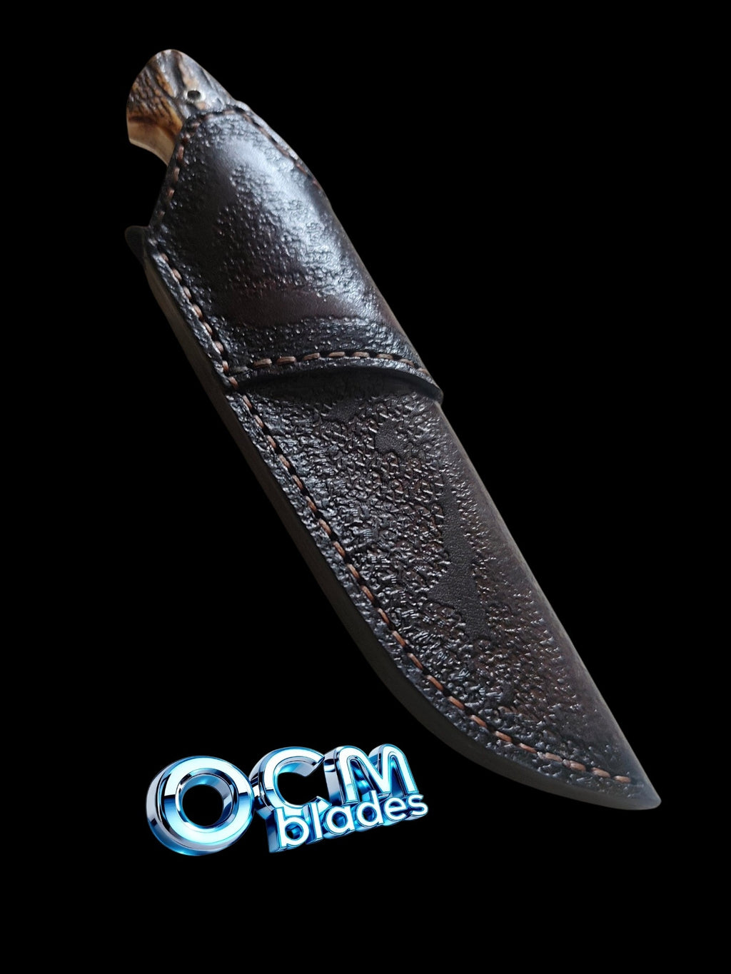 Cuțit de Vânătoare Unicat OCM Blades – Oțel RWL34 & Corn de Cerb