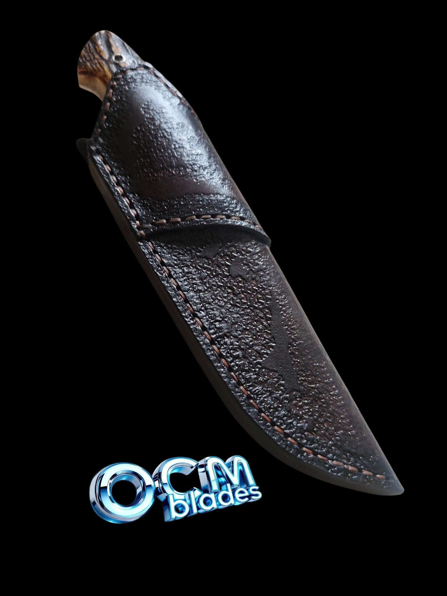 Cuțit de Vânătoare Unicat OCM Blades – Oțel RWL34 & Corn de Cerb